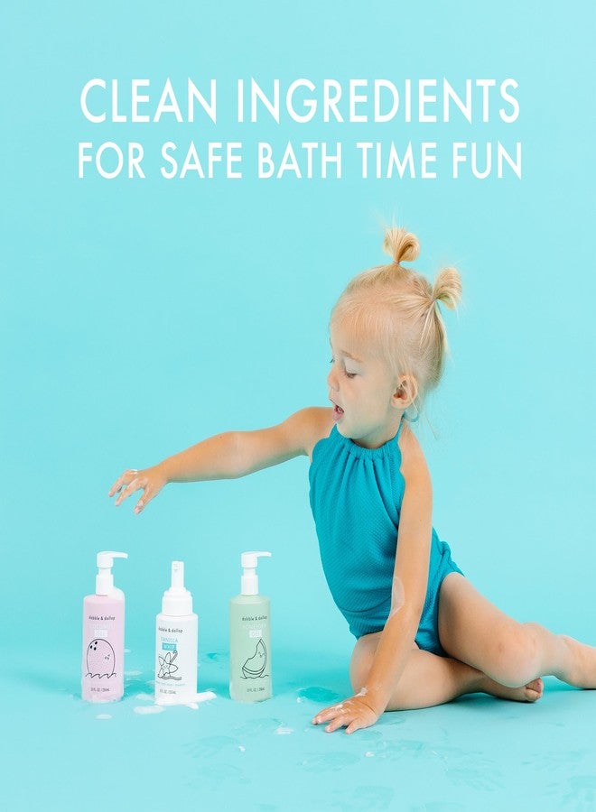 Dabble & Dollop Beachy Bundle, Natural Bubble Bath, Body Wash, Shampoo for Kids, Paraben & Sulfate Free, Vegan, Gluten-Free, Tear-Free, Honeydew Melon, Vanilla & Coconut (Set of 3) - Image 2